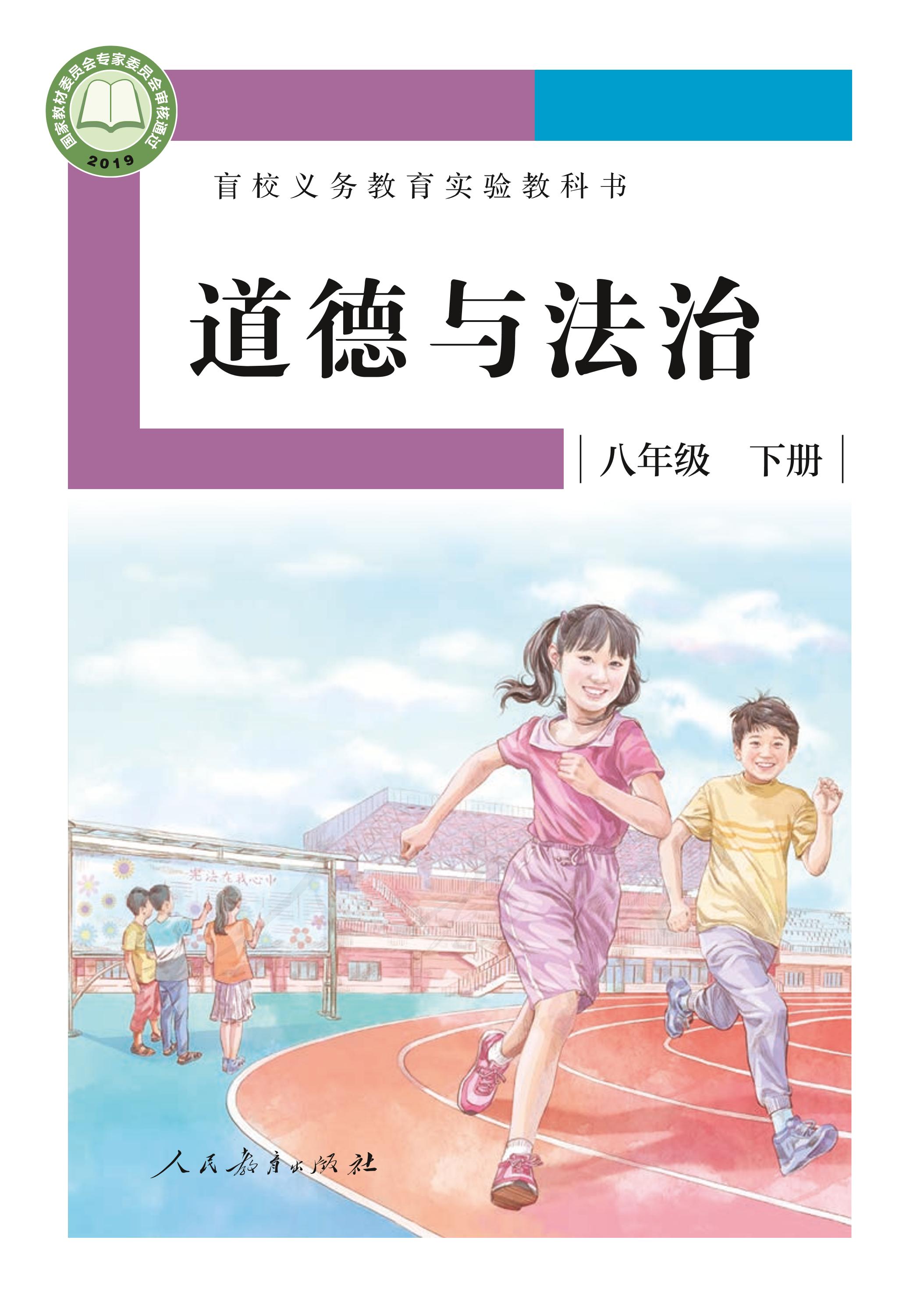 盲校義務教育實驗教科書道德與法治八年級下冊電子課本（供低視力學生使用）PDF高清下載