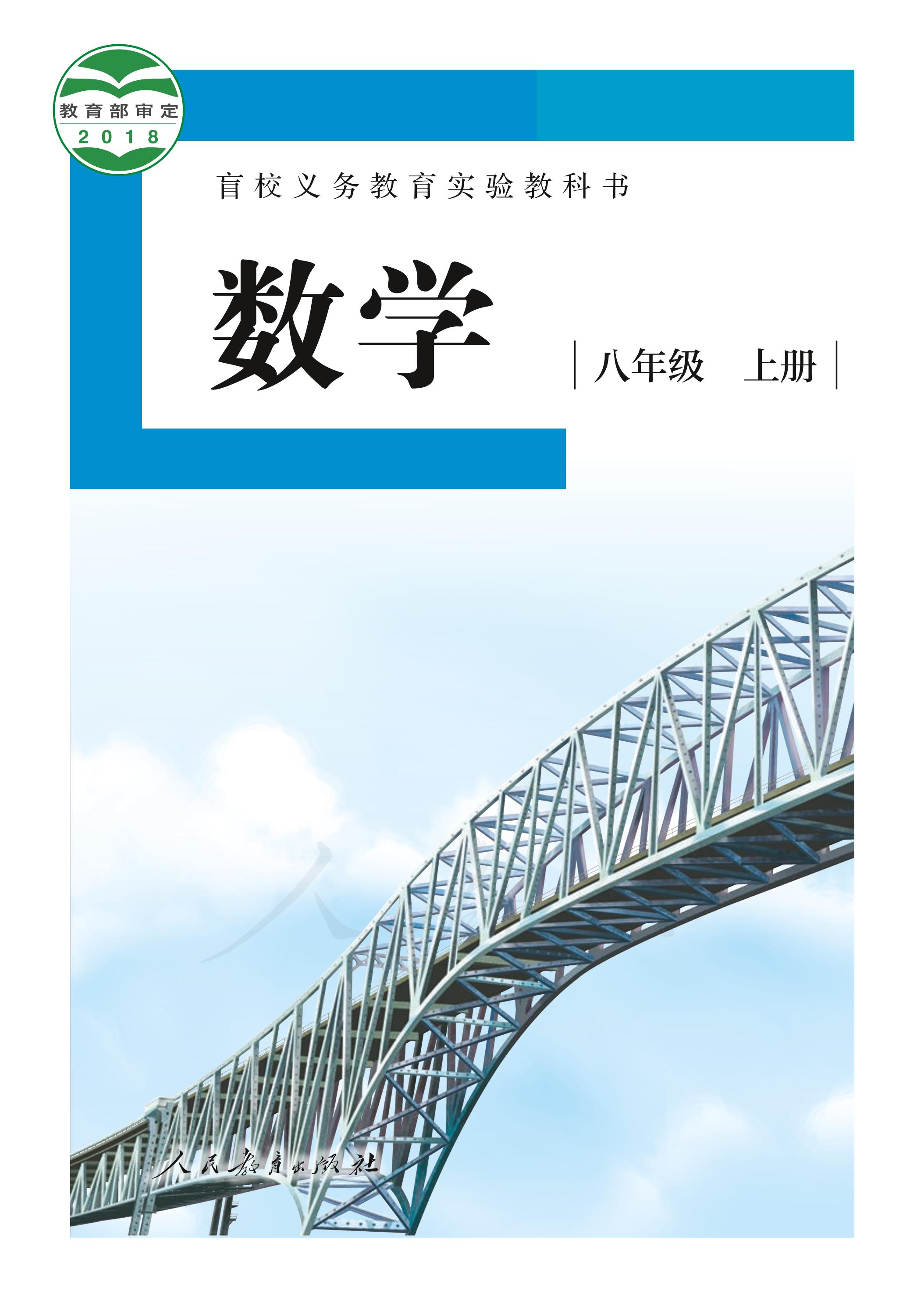 盲校義務教育實驗教科書數學八年級上冊電子課本（供低視力生使用）PDF高清下載