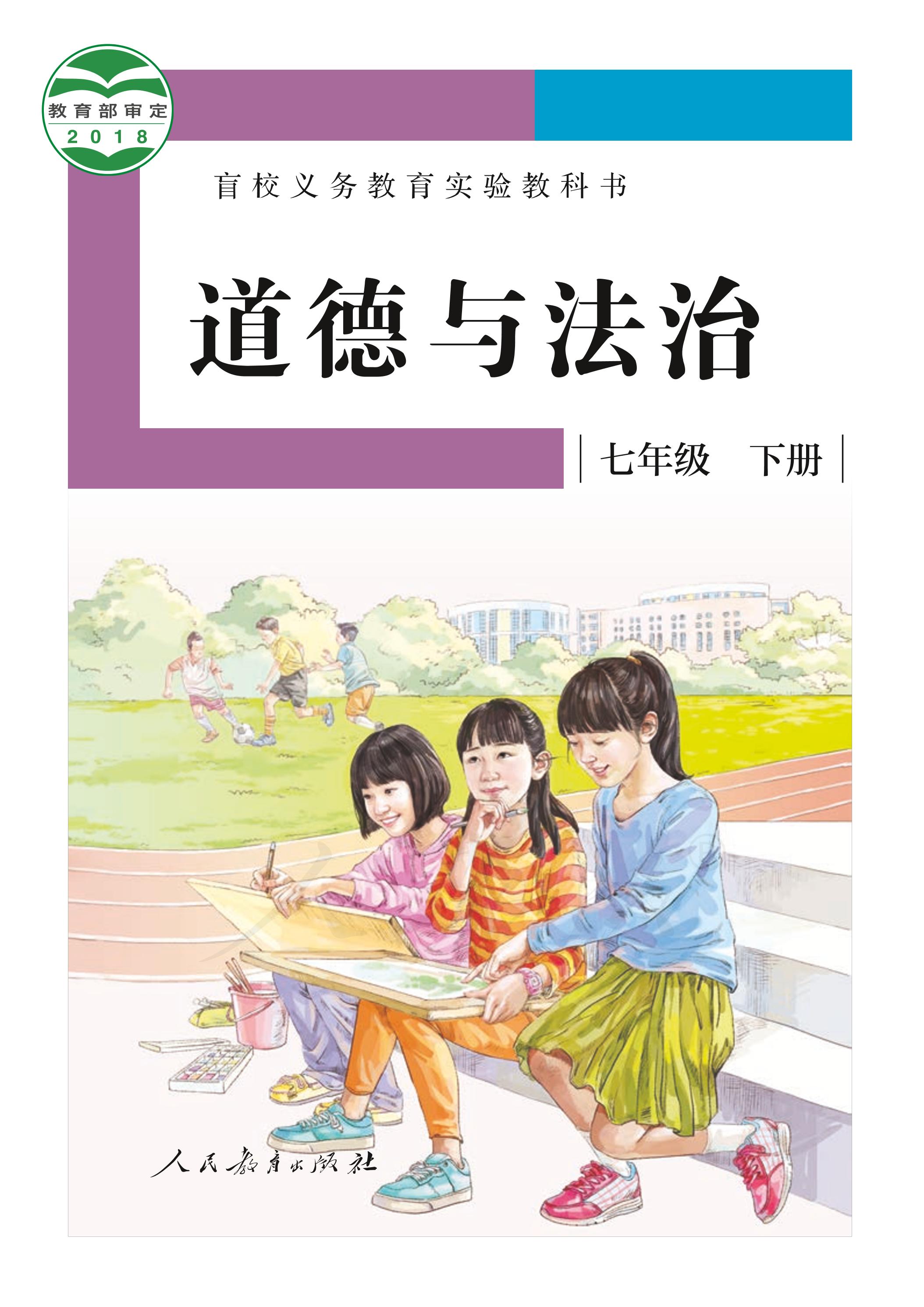 盲校義務教育實驗教科書道德與法治七年級下冊電子課本（供低視力學生使用）PDF高清下載